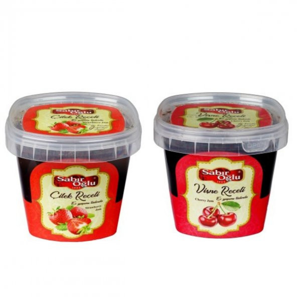 SABIROĞLU 800 GR REÇEL PLS KOVA VİŞNE ve ÇİLEK