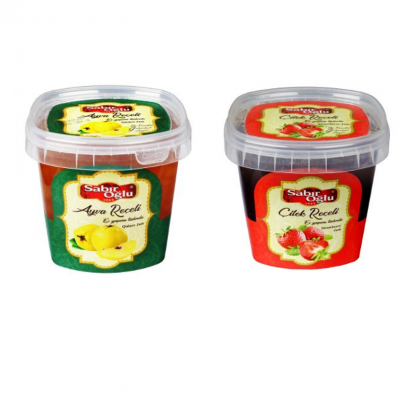 SABIROĞLU 800 GR REÇEL PLS KOVA ÇİLEK VE AYVA