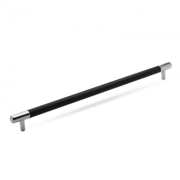 Çekmece Mutfak Dolap Kulpu Kulbu 384 mm Siyah Krom Metal Kulp - 4