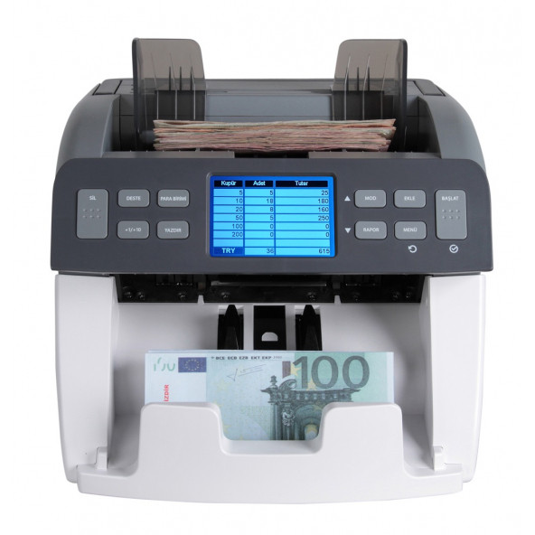 Baove Multi Mix Pro Karışık Para Sayma Makinesi Ve Sahte Para Yakalama - Tl - Euro - Usd - 4