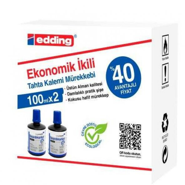 LEGAMASTER BOARD MARKER MUREKKEBI 100ML MAVI 2 LI