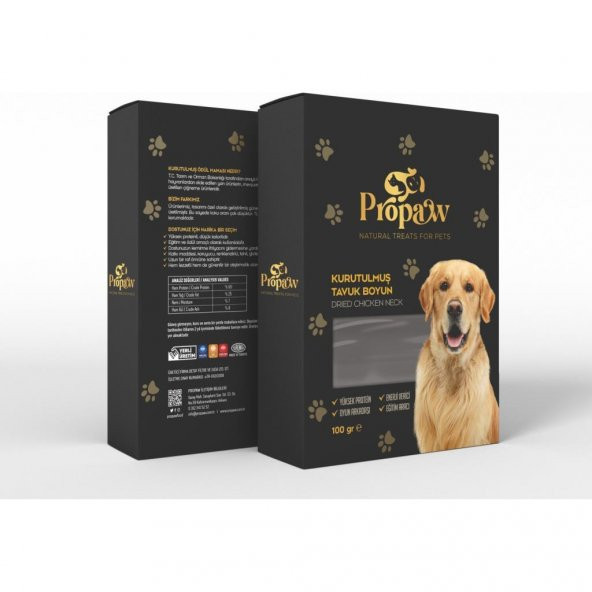 Propaw Tavuk Boyun Köpek Ödül Maması 100 Gr