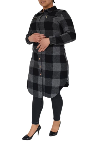 Kadın Oduncu Gömlek Tunik BGL-ST02454 - Resim 5