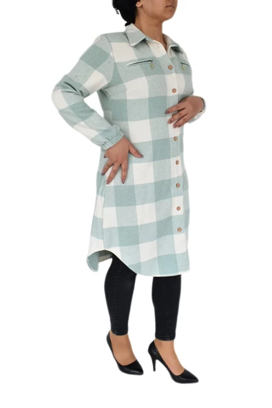 Kadın Oduncu Gömlek Tunik BGL-ST02454 - Resim 7