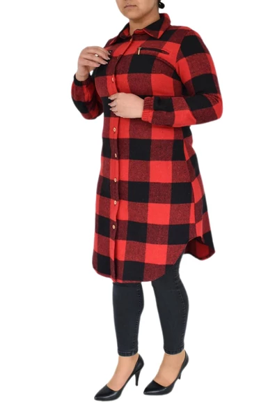 Kadın Oduncu Gömlek Tunik BGL-ST02454 - Resim 9