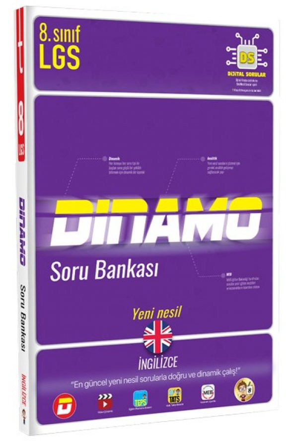 8. Sınıf İngilizce Dinamo Soru Bankası - Tonguç Yayınları