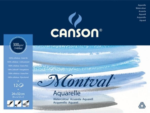 CANSON SULUBOYA BLOK MONTVAL 24x32 300g 12YP