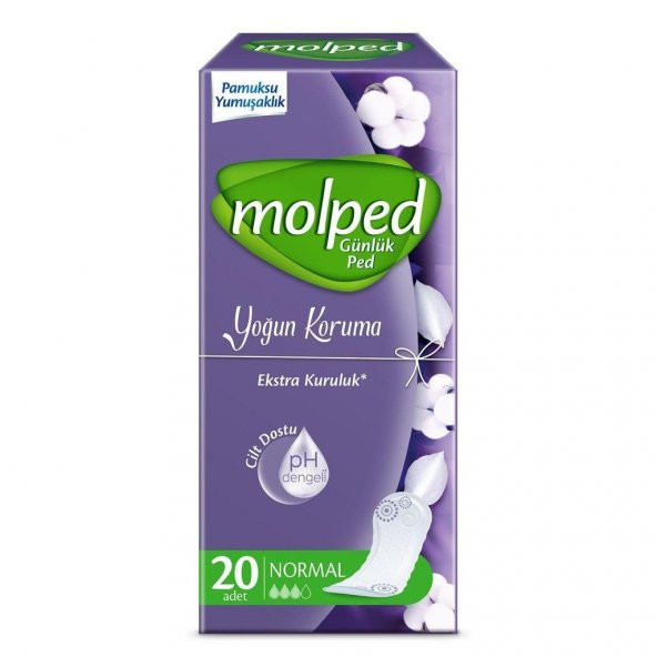 Molped Yoğun Koruma Günük Ped Normal 20x4 80 Adet