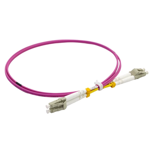 FİBER PATCH CORD LC-LC MM DUPLEX 50/125 OM4 1 MT - 4