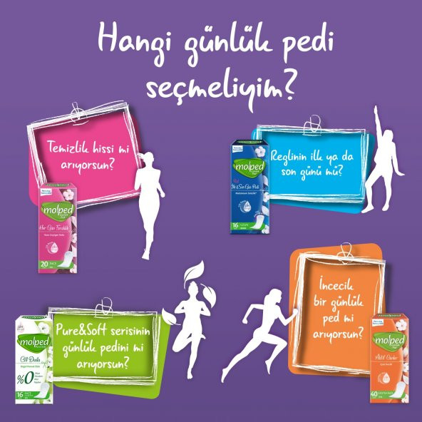 Molped Mega Paket Aktif Günler Günlük Ped Ekstra İnce 100x2 200 Adet - 5