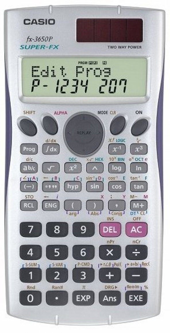 CASIO HESAP MAKINESI BILIMSEL FX-3650P