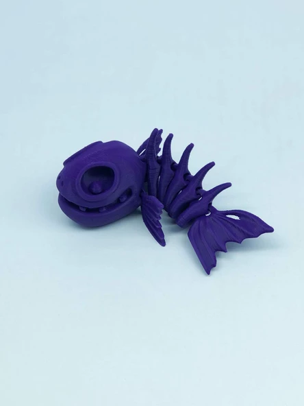 3D Hareketli Balık Figürlü Oyuncak - Mor - Resim 4