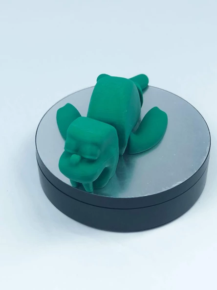 3D Hareketli Deniz Aygırı / Mors Figürlü Oyuncak - Yeşil - Resim 2