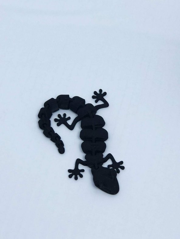 3D Hareketli Oyuncak Kertenkele - Siyah ürün görseli 1