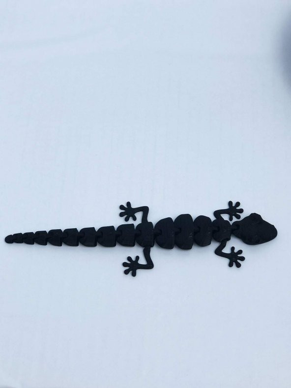 3D Hareketli Oyuncak Kertenkele - Siyah - Resim 6