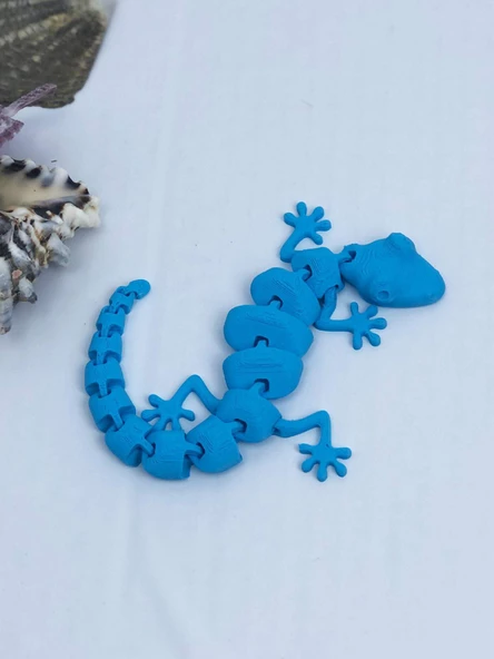 3D Hareketli Oyuncak Kertenkele - Mavi - Resim 6