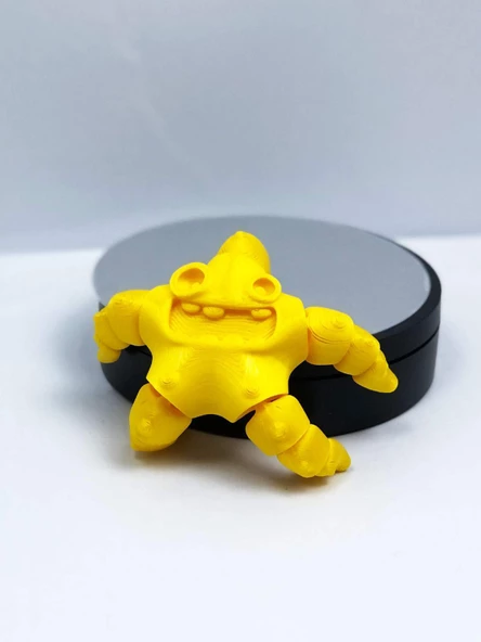 3D Hareketli Deniz Yıldızı Oyuncak - Sarı - Resim 2