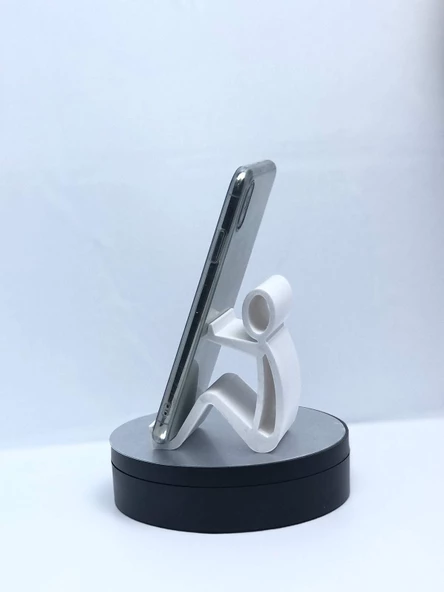 Stickman Telefon Standı, Telefon veya Tablet Tutucu - Beyaz - 2