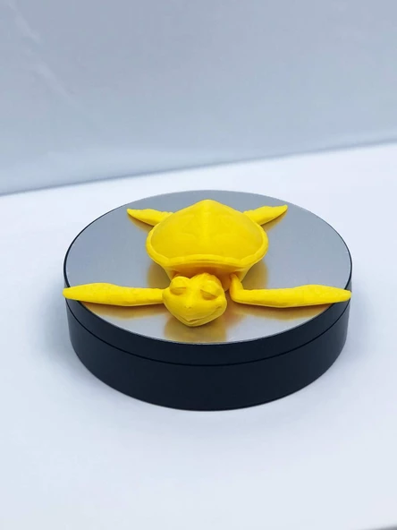 3D Hareketli Kaplumbağa Figürlü Oyuncak - Sarı - Resim 3