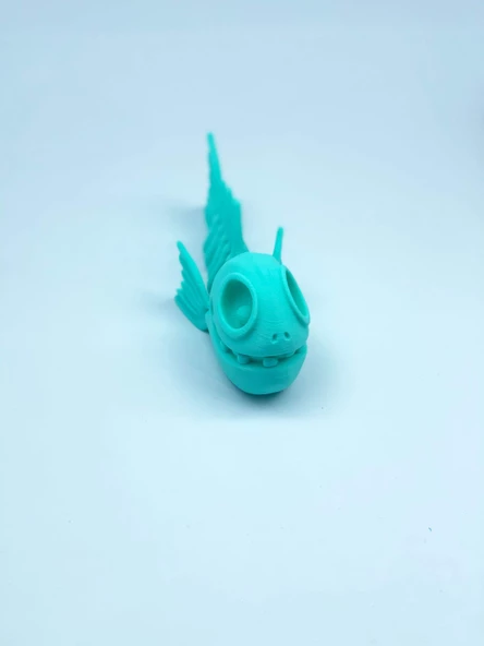 3D Hareketli Balık Figürlü Oyuncak - Turkuaz - 5