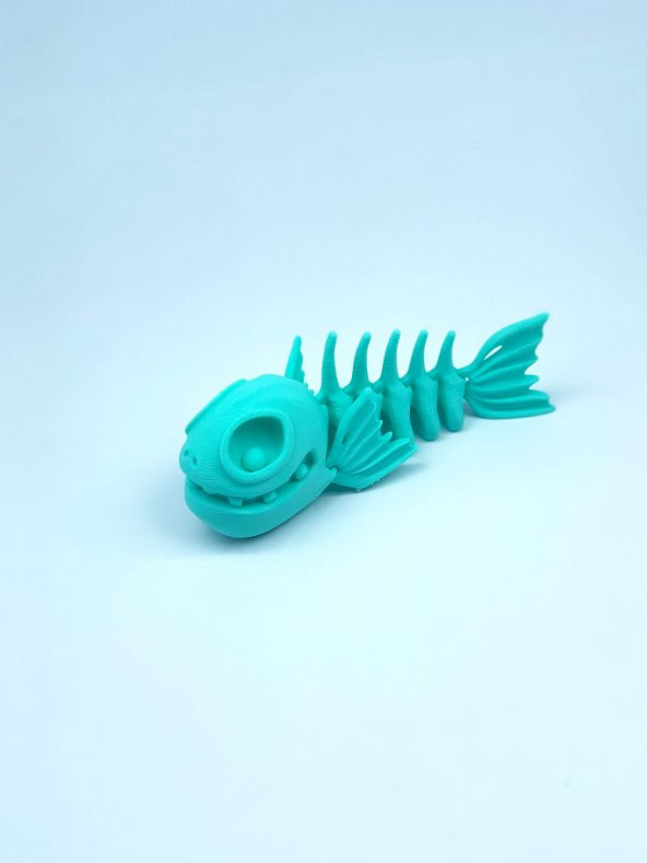 3D Hareketli Balık Figürlü Oyuncak - Turkuaz