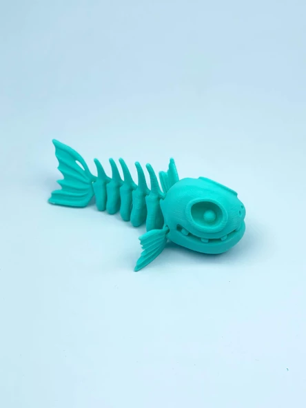 3D Hareketli Balık Figürlü Oyuncak - Turkuaz - 2