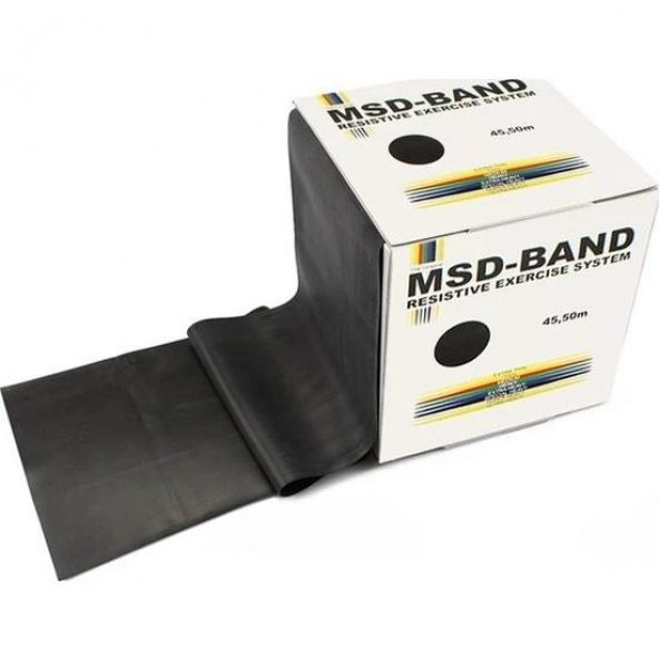 Msd-Band Egzersiz Pilates Çok Sert Direnç Lastiği Siyah 150cm