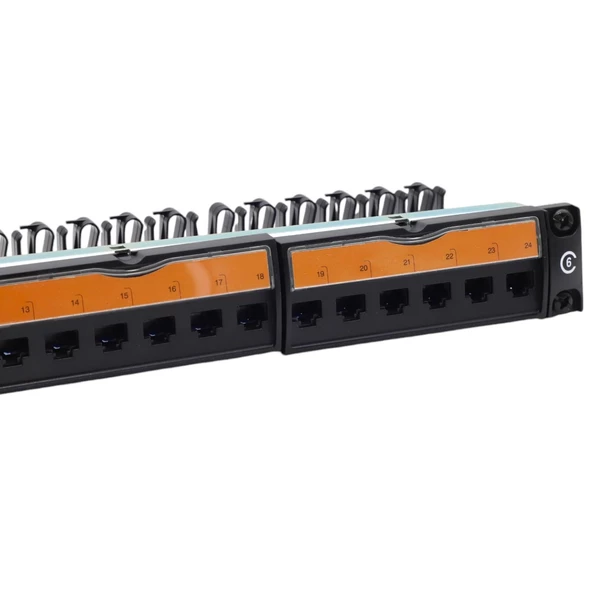 PATCH PANEL UTP CAT6 24 PORT ÇEVİRMELİ DOLU