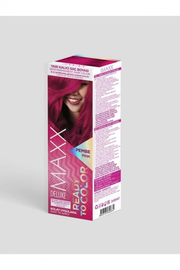 Yarı Kalıcı Saç Boyası Pembe Pink Ready To Color Gerçek Kozmetik Izmir