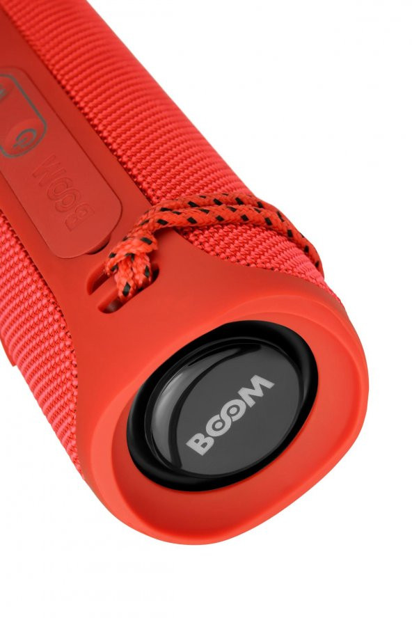 Boom Kırmızı Taşınabilir Ses Bombası Kablosuz Bluetooth Hoparlör Speaker Yüksek Ses Çoklu Bağlantı - 5