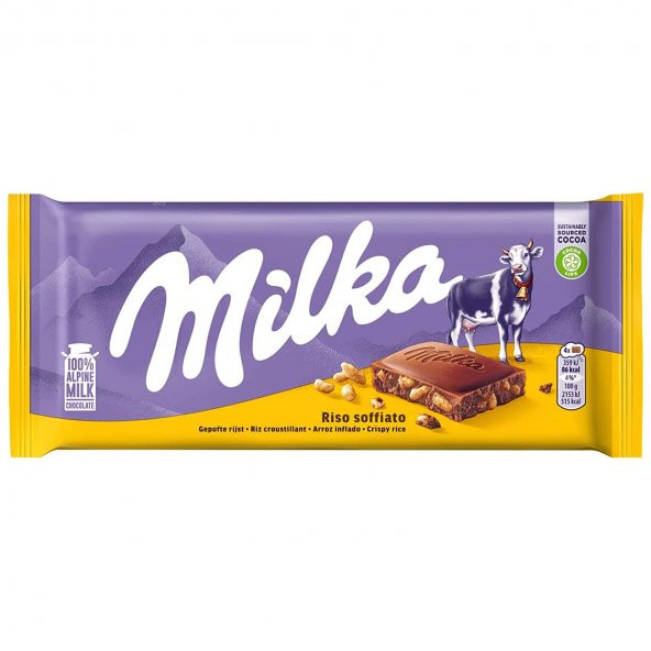 Milka Riso Soffiato Çikolata Bar 100g