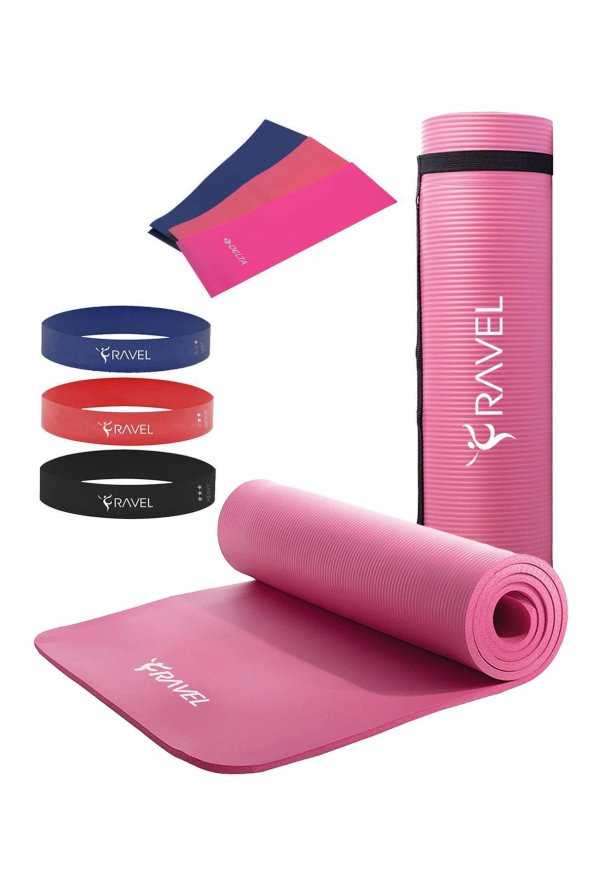 Ravel 10 Mm Pilates Minderi Delta 3lü Pilates Bandı 3lü Squat Bant Egzersiz Direnç Lastiği