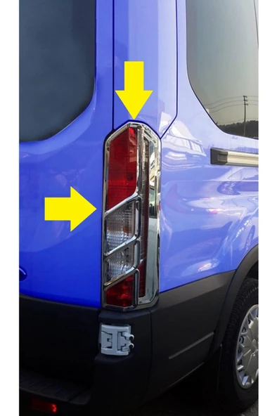 Ford Transit Krom ABS Stop  Çerçevesi 2 prç  2014 ve Üzeri Paslanmaz Çelik