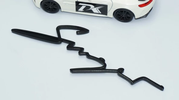 DK Tuning Porsche 911 Singer Bagaj Siyah ABS Yazı Logo Amblem - 4