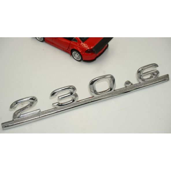 230.6 Bagaj Krom Metal 3M 3D Yazı Logo - Resim 3