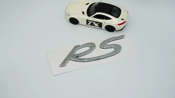 DK Tuning Porsche RS Bagaj Gümüş Krom ABS Yazı Logo Amblem - 3