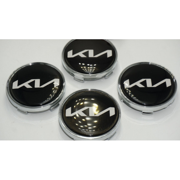 Kia Yeni Nesil Logo Jant Göbeği Kapak Seti 60mm - 3