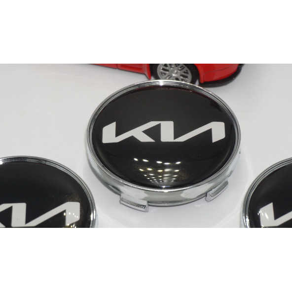 Kia Yeni Nesil Logo Jant Göbeği Kapak Seti 60mm - 4