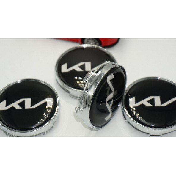 Kia Yeni Nesil Logo Jant Göbeği Kapak Seti 60mm - 5