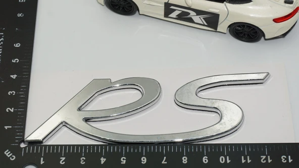 DK Tuning Porsche RS Bagaj Gümüş Krom ABS Yazı Logo Amblem - 2