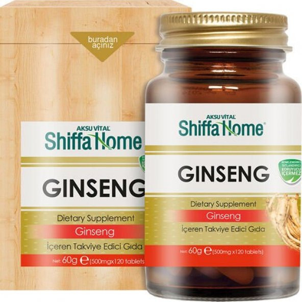 Shiffa Home Kırmızı Ginseng 500 mg 120 Tablet