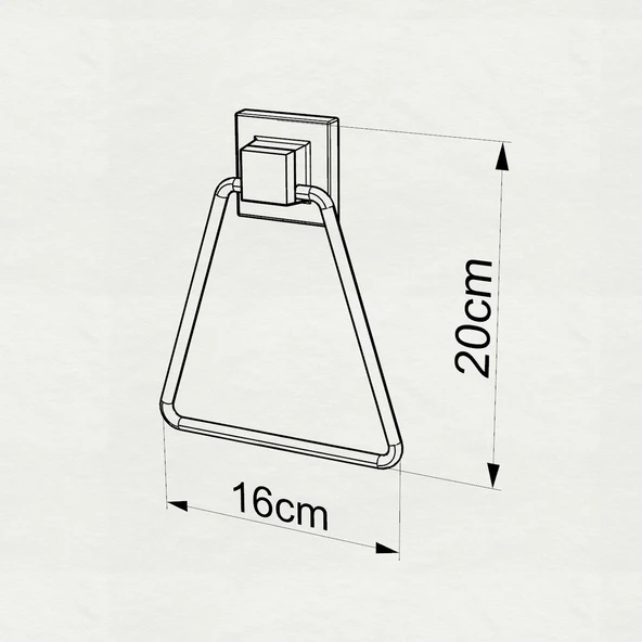 TEKNOTEL DELME VİDA MATKAP YOK! easyFIX YAPISKANLI ÜÇGEN HAVLULUK MAT SİYAH EF233 - 3