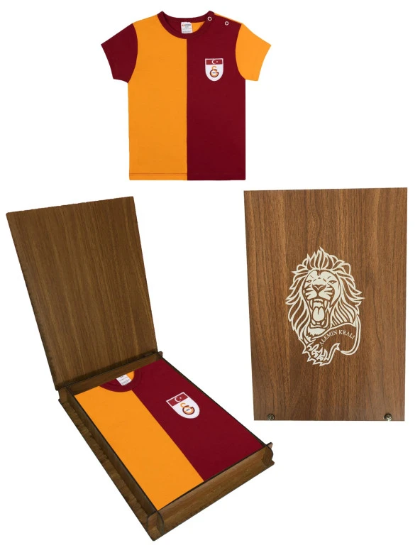 Galatasaray Bebek Metin Oktay Forma Tshırt Hediye Ahşap Kutulu - 4