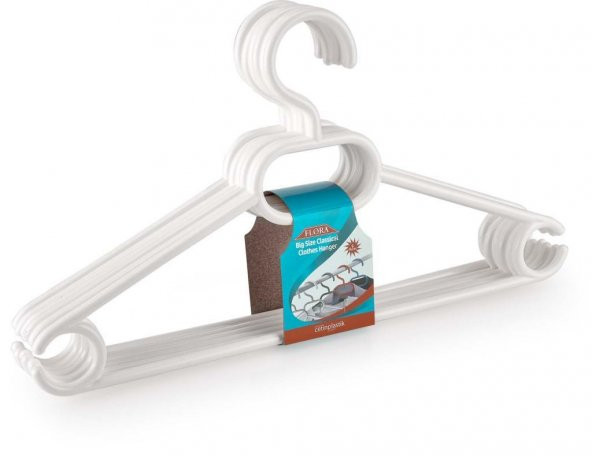 Flora F316 Büyük Boy Klasik Askı 12li, 40 cm - 2