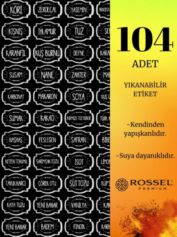 Rossel Premium Lüks Füme 15li Erzak Saklama Kabı Etiket Hediyeli - 4