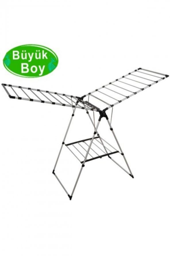 Kurutmalık Çamaşır Askısı Paslanmaz Lüks Kalın Borulu Büyük Boy