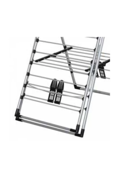 Gri Boncuklu Kalın Borulu Çamaşır Kurutmalık - 3