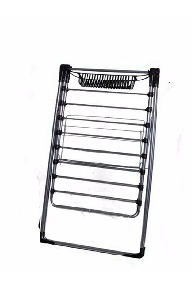 Çamaşır Kurutmalık Ekstra Sağlam Kalın Demirli Kurutma Askısı Mandal Sepetli - 2