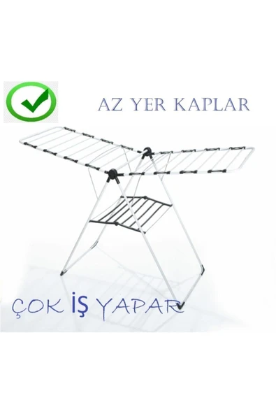 Carolina Kalın Borulu Siyah Çamaşır Kurutmalık Tm301 - 2