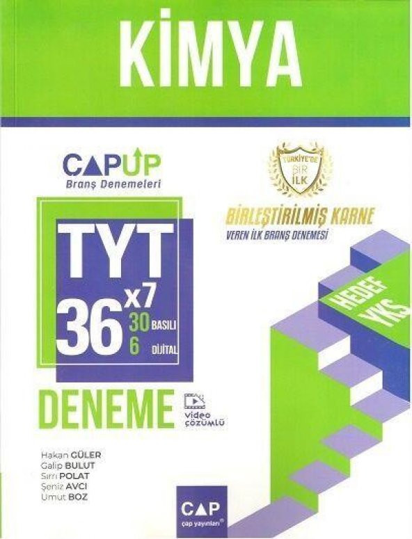 TYT Kimya 30 x 6 Up Deneme Çap Yayınları